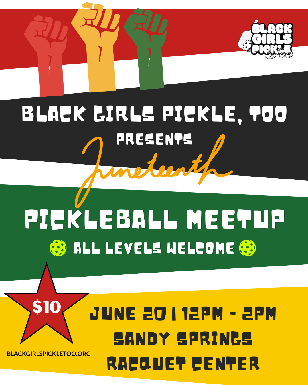 Juneteenth Pickleball Meet Up 6/20
