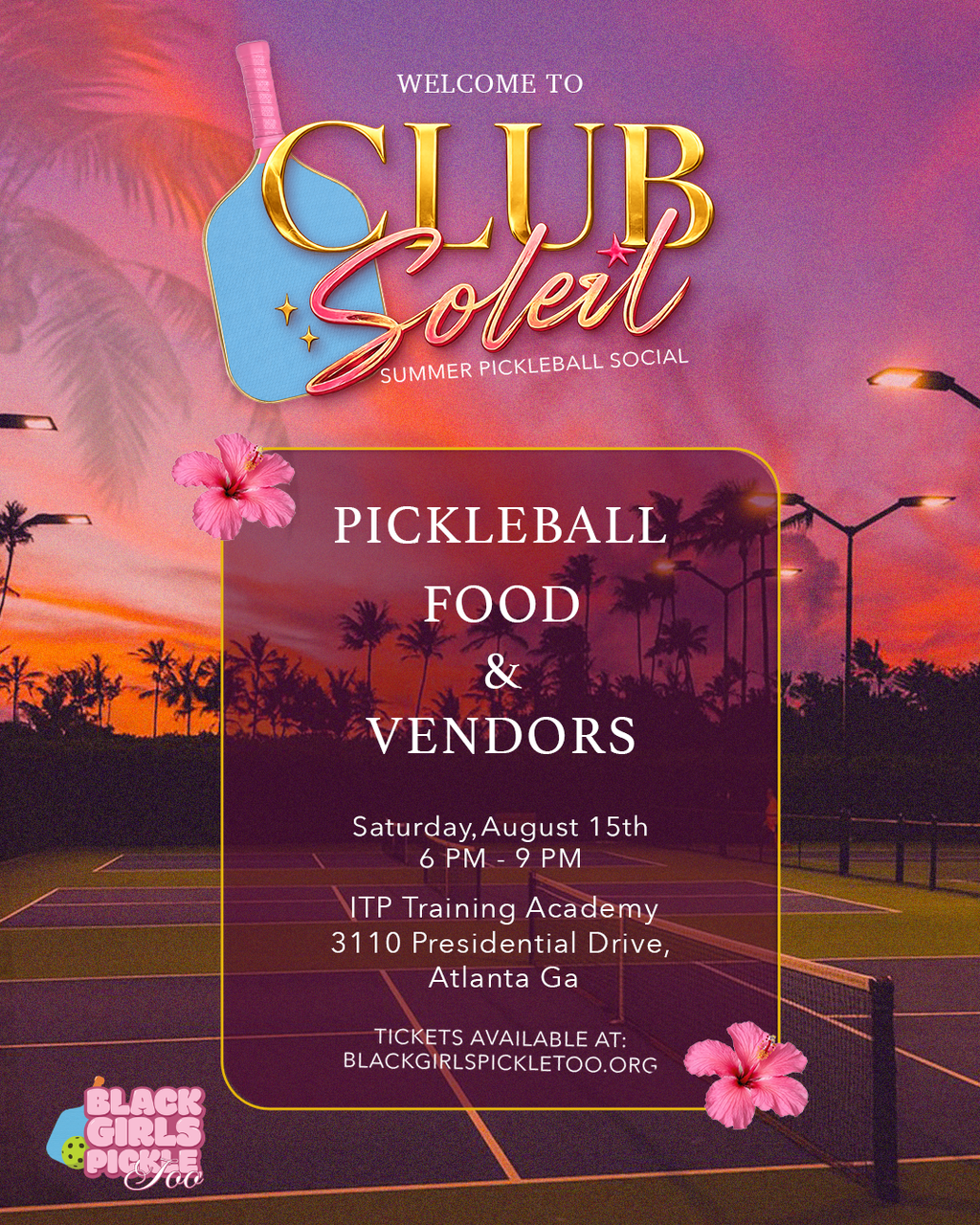 Club Soleil: End of Summer Pickleball Social