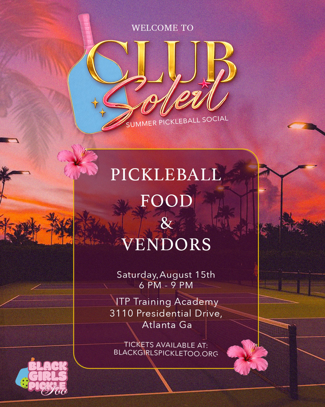 Club Soleil: End of Summer Pickleball Social